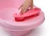 Ванночка з термометром Дельфін, рожева - Babyhood BH-314P фото 2