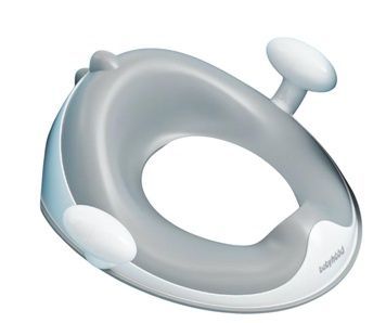 Накладка на унитаз Динозаврик с полиуретановым кольцом, серая-Babyhood BH-127G фото