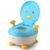 Дитячий горщик Пінгвін з поліуретановим кільцем блакитний - Babyhood (без коробки) BH-113PB фото