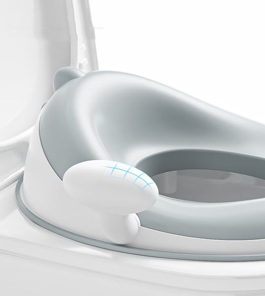 Накладка на унітаз Динозаврик з поліуретановим кільцем сіра Babyhood BH-127G BH-127G фото