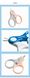 Ножиці для новонароджених короткі, сині Babyhood (пошкоджене пакування) BH-904B фото 2