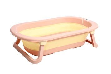 Ванночка складана Комфорт Плюс з термометром, рожева Babyhood ВН-328PY ВН-328PY фото