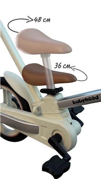 Дитячий велосипед-біговел 6 в 1, Babyhood, чорний BH-825В BH-825B фото