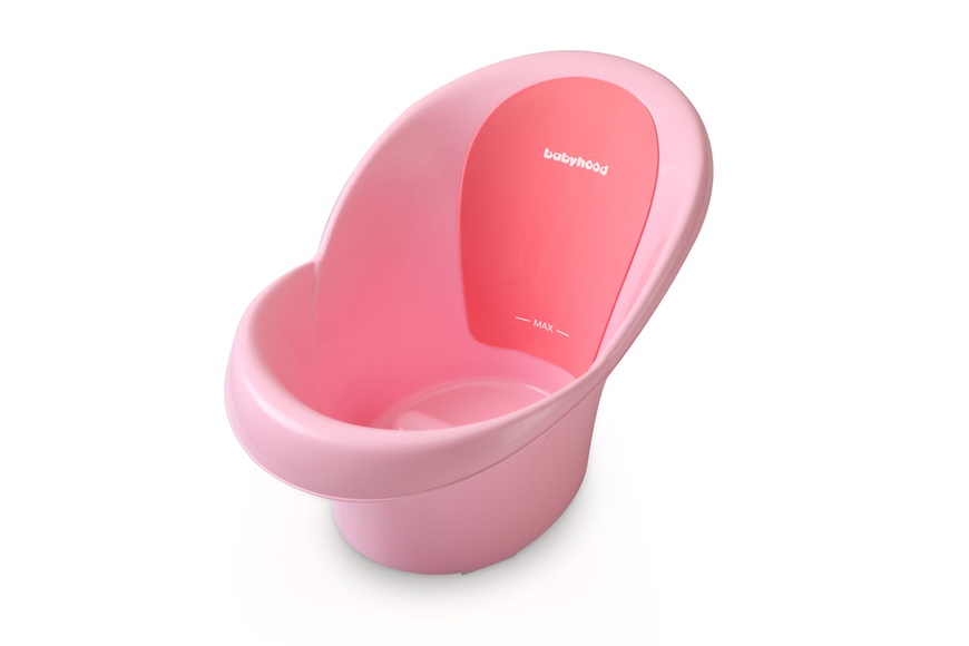 Ванночка Роза, бело-розовая - Babyhood BH-312P фото