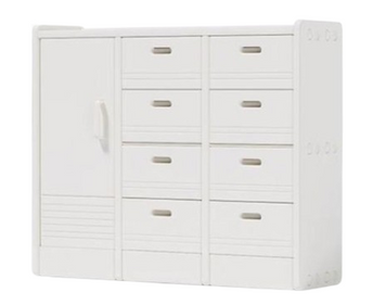 Шкафчик Classic, белая-Babyhood BP-107W фото