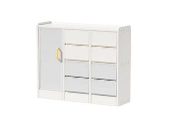 Шкафчик Classic, серый-Babyhood BP-107GrW фото