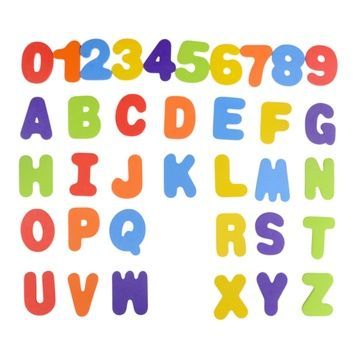 Буквы и цифры АВС для ванны Babyhood YB1751 фото