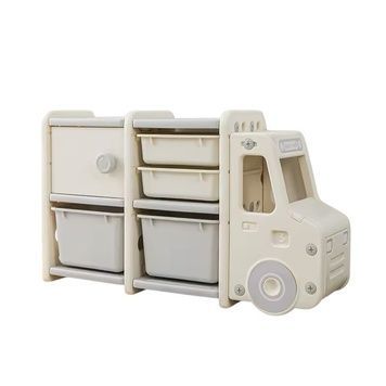 Стелаж для дитячих іграшок Машинка на 2 секції Babyhood BP-104A BP-104A фото
