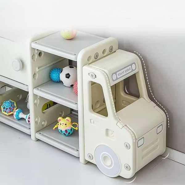 Стелаж для дитячих іграшок Машинка на 2 секції Babyhood BP-104A BP-104A фото