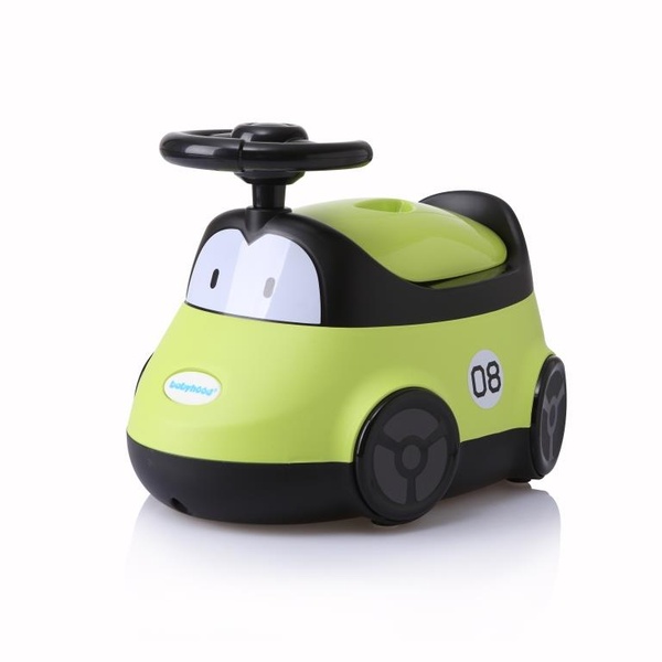 Детский горшок Автомобиль зелёный - Babyhood (без упаковки) BH-116G фото