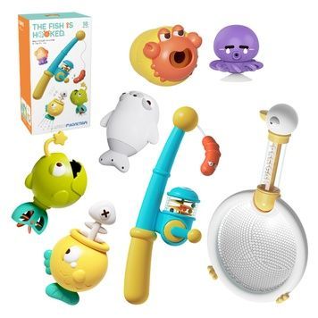 Набор детский Рыболовля с сеткой и 8 предметов, Babyhood YB17715 фото