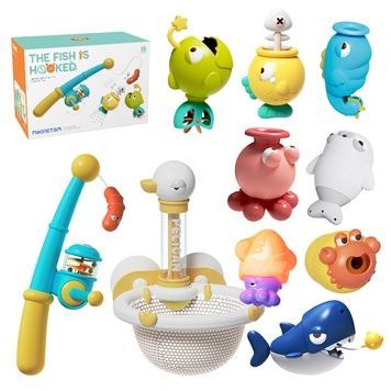 Набор детский Рыболовля с сеткой на 14 предметов, Babyhood YB17721 фото
